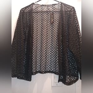 Elegant Black Lace Jacket